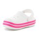3. CROCS CROCBAND KIDS CLOG T WHITE/PINK CRUSH 207005-6WU