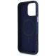 7. Etui Guess Denim Triangle Logo MagSafe na iPhone 16 Pro Max - niebieskie