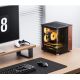 2. Obudowa PC Jonsbo TK-0, Mini-Tower, Mini-ITX, Tempered Glass, Holz - schwarz