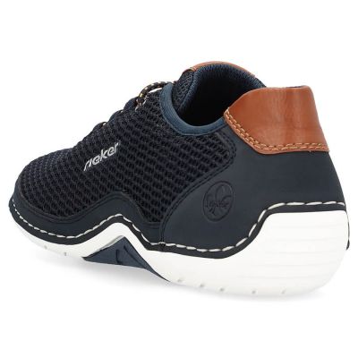 9. Komfortowe półbuty Rieker M RKR666 granatowe