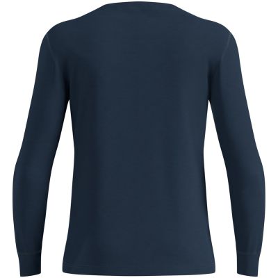 Koszulka termoaktywna z długim rękawem męska Odlo MERINO 200 BL TOP crew neck l/s granatowa   M