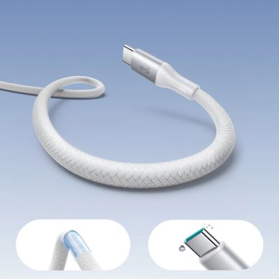 7. Kabel Joyroom S-A28 Flash Series 3A USB-A - USB-C 1m - biały
