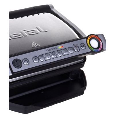 16. Grill Tefal OptiGrill GC712D34 (stołowy-zamknięty; 2000W; kolor inox)