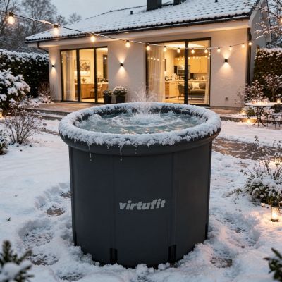 48. VIRTUFIT WANNA LODOWA XXL - 375 LITRÓW - ANTRACYT - Z AKCESORIAMI