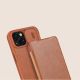 14. Nillkin Qin Leather Pro Case etui iPhone 14 Plus osłona na aparat kabura pokrowiec obudowa z klapką brązowy