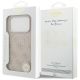 8. Etui Guess 4G Ring Classic Logo MagSafe na iPhone 17 Pro - różowe
