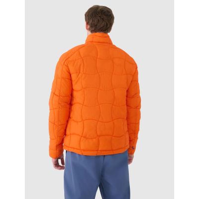 6. Kurtka puchowa trekkingowa z wypełnieniem Primaloft Silver męska 4F 4FWSS25TDJAM527-70S