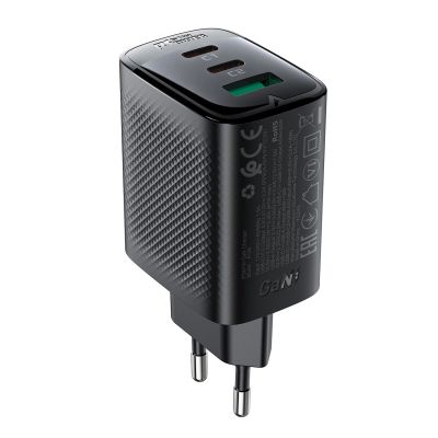Ładowarka sieciowa Acefast A108 GaN PD 67W 2xUSB-C 1xUSB-A - czarna