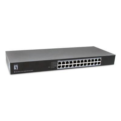 2. LevelOne GEU-2432 Nie zarządzany Gigabit Ethernet (10/100/1000) 1U Szary