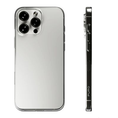 9. Etui silikonowe Puro 03 Nude do iPhone 16 Pro Max - przezroczyste