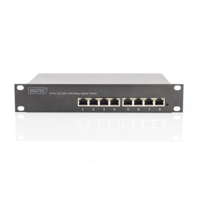 31. Przełącznik L2 zarządzany Gigabit Ethernet PoE 8-portowy, 10 cali, 80W PoE budget