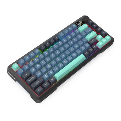 6. REDRAGON K724GBG-RGB-PRO Behemoth klawiatura USB + RF Wireless + Bluetooth Szary, Niebieski