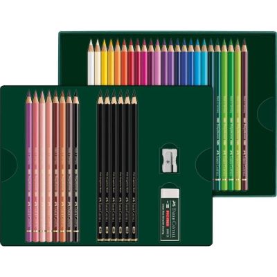3. Faber-Castell Polychromos & Pitt Graphite Matt Set Wielobarwny 38 szt.
