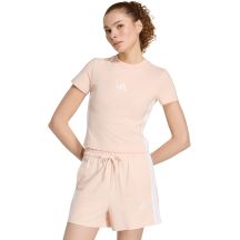 Koszulka damska adidas Essentials 3-Stripes Slim Baby pastelowy róż KD2343