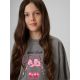 3. T-shirt boxy z nadrukiem dziewczęcy 4F 4FJRAW26TTSHF4239-22S