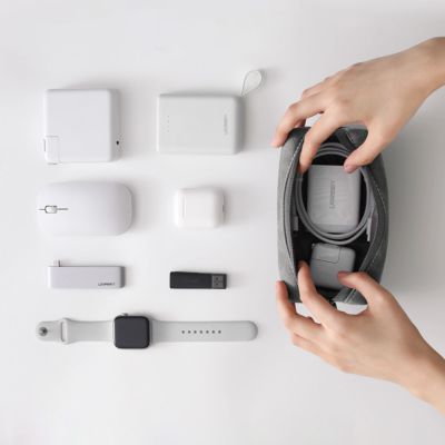 3. Ugreen etui pokrowiec orgaznizer wielofunkcyjny na akcesoria szary (LP285)