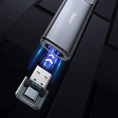 19. Wskaźnik laserowy Baseus Orange Dot bezprzewodowy do prezentacji - szary (z akumulatorem)