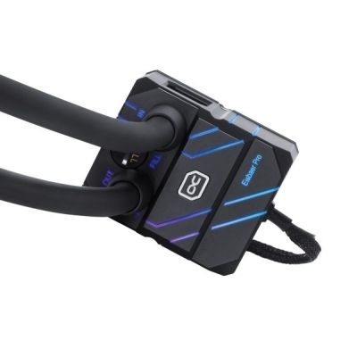 6. Alphacool Pro Aurora 420 CPU AIO Procesor Zestaw do chłodzenia płynami 14 cm Czarny, Biały