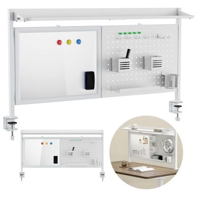 11. Przegroda biurkowa / organizer Ergo Office, max. obciążenie 10kg, biała tablica, szerokość 1116mm, biała, ER-301 W