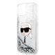6. Etui Karl Lagerfeld Glitter Karl's Head na iPhone 14 Plus - srebrne