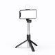 4. Selfie stick WR1YXS teleskopowy tripod 0.71m z okrągłą lampą - czarny