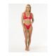 4. Majtki kąpielowe RIP CURL Premium Surf Hi Leg Skimpy czerwone