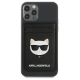 2. Portfel magentyczny Karl Lagerfeld Wallet CardSlot Saffiano Choupette Head MagSafe na telefon - czarny