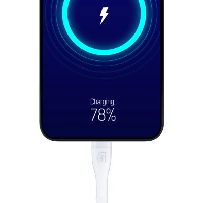 17. Ładowarka sieciowa 3mk Rayo Charger 20W PD3.0 PPS USB-C + kabel USB-C / USB-C 3A 60W - biała