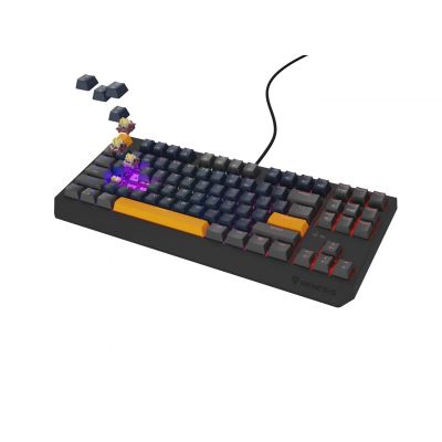 11. GENESIS THOR 230 TKL klawiatura Gaming USB + RF Wireless + Bluetooth QWERTY Czarny, Niebieski, Szary, Pomarańczowy