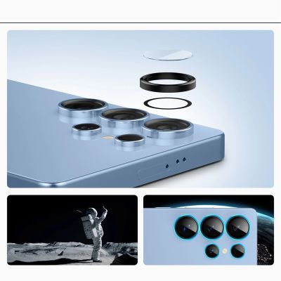 8. Osłona aparatu Spigen Optik Pro GLAS.TR EZ FIT 2-pack na Samsung Galaxy S25 Ultra - czarna