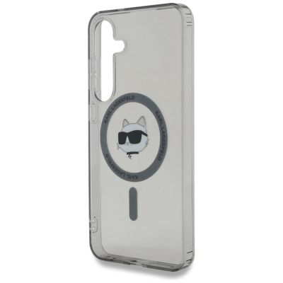 6. Etui Karl Lagerfeld Button Choupette Head Printed Logo MagSafe Samsung Galaxy S25 czarny