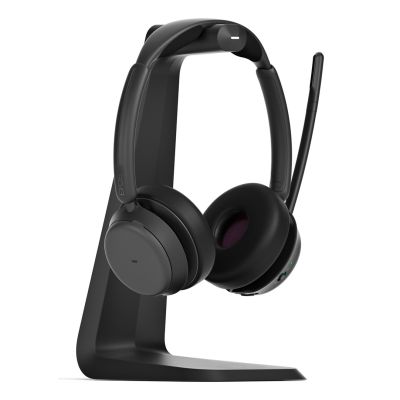 Zestaw słuchawkowy Bluetooth ANC z ładowarką EPOS IMPACT 1061T, z hybrydową aktywną redukcją szumów (ANC), kompatybilny z MS Teams