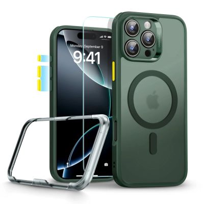Etui ESR Classic Pro Set Halolock MagSafe na iPhone 16 Pro Max - zielone