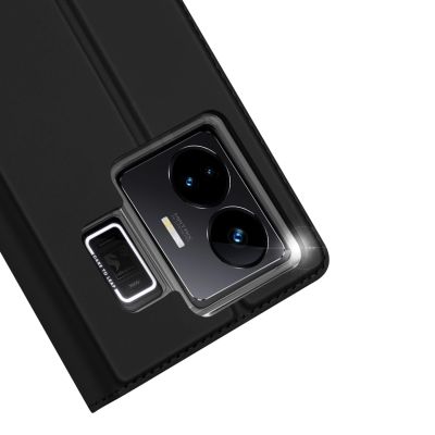 3. Dux Ducis Skin Pro etui do Realme GT Neo 5 / Realme GT3 pokrowiec z klapką portfel na kartę podstawka czarne