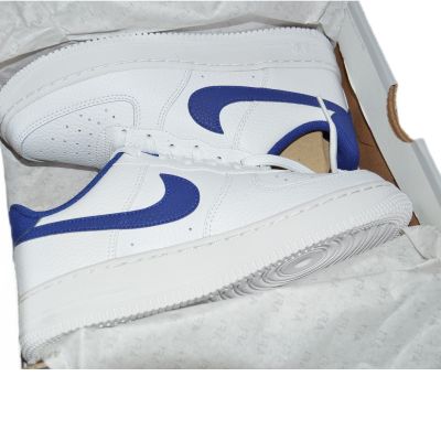 14. Buty damskie Nike Air Force 1 White/Deep royal blue - CT3839-101
