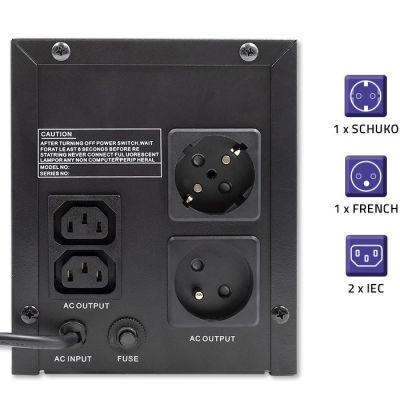 5. Zasilacz awaryjny UPS Qoltec Monolith 1200VA 720W