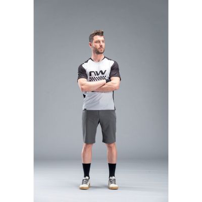 3. Koszulka rowerowa NORTHWAVE Edge Jersey Short Sleeve - szary/czarny