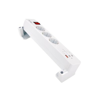 2. Equip 245556 rozgałęziacz 2 m 3 x gniazdo sieciowe Wewnętrzna Biały