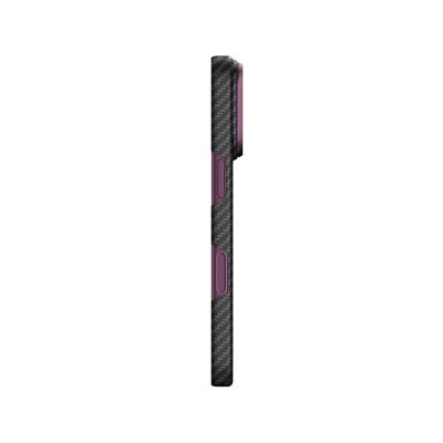 7. Etui AMAZINGTHING Titan Max Lens na iPhone 18 Pro z włókna aramidowego z osłoną aparatu kompatybilne z MagSafe - fioletowe