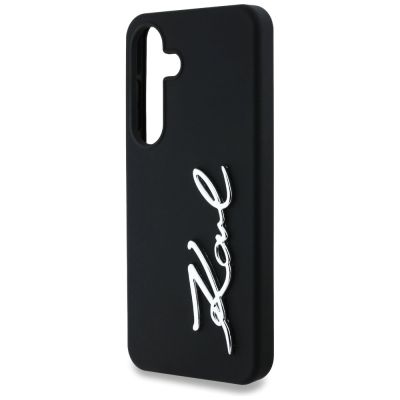 6. Etui Karl Lagerfeld Silicone Metal Signature Logo Samsung Galaxy S25 czarny