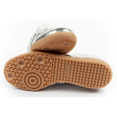 9. Adidas buty damskie sportowe Samba OG srebrne sneakersy modne skóra