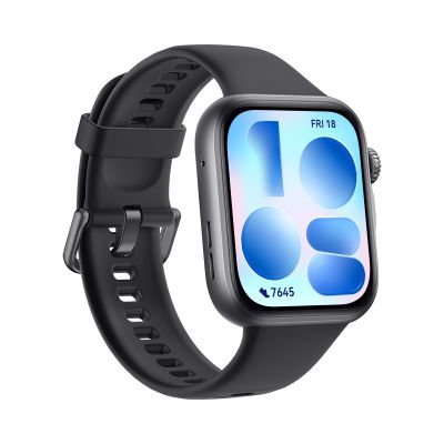 3. Huawei WATCH Fit 5 4,62 cm (1.82") AMOLED 42.9 mm Cyfrowy 480 x 408 px Ekran dotykowy Czarny GPS