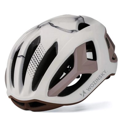 2. Kask rowerowy szosowy Wozinsky ultracienki 57-62 cm - taupe
