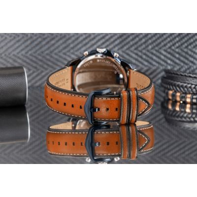 7. Zegarek Męski FOSSIL Grant Leather FS5151 + BOX