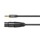 2. Ugreen kabel audio 3.5mm mini jack (męski) - XLR (żeński) 1m czarny (AV182)