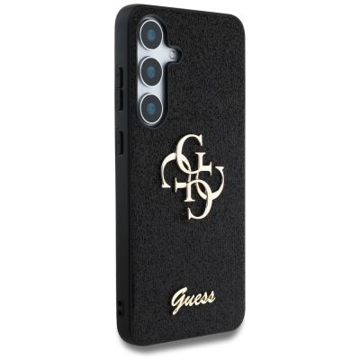 4. Etui Guess Fixed Glitter Big 4G Metal Logo do Samsung Galaxy S25 Plus czarny