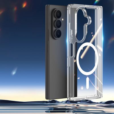 7. Etui Dux Ducis Clin Mag na Samsung Galaxy Z Fold 8 / Z Fold 7 kompatybilne z MagSafe - przezroczyste