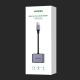 5. Ugreen adapter audio przejściówka USB Typ C (męski) - USB Typ C PD QC (żeński) + mini jack 3,5mm (żeński) szary (CM231)