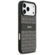 4. Etui DKNY Repeat Texture Pattern with Tonal Stripe na iPhone 17 Pro Max - czarne
