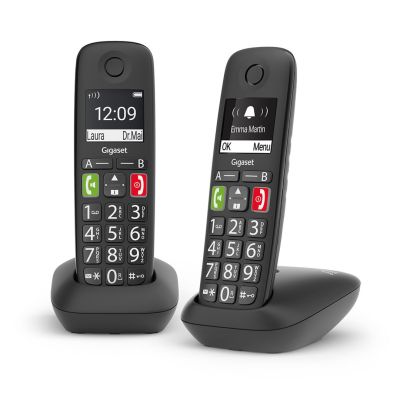 2. Gigaset E290 Duo - Schnurloses DECT Telefon schwarz